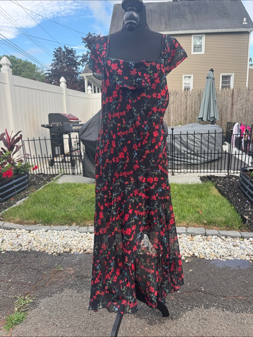wild fable Black dress xl  with Multicolor Floral Print